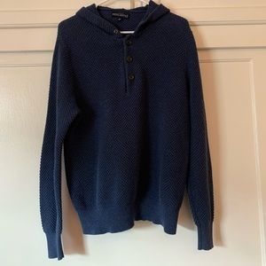 Medium Navy Blue J Crew Hooded Sweatshirt Sweater